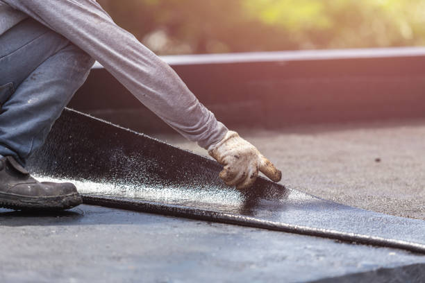 Professional Basement Waterproofing technician working in Audubon, PA